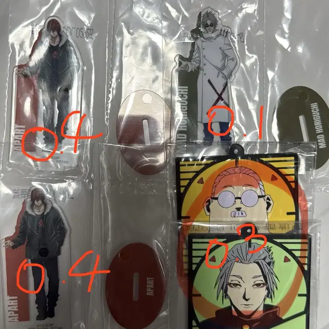 사카데이 쿠지 3탄 아파트 호리구치 아크릴 스탠드 키링 가쿠 타로