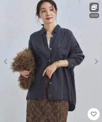 DOUX ARCHIVES 소프트 데님 2WAY 셔츠 여성용