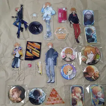 프로세카 시노노메 아키토 아크릴 스탠드 캔뱃지 중고품 묶음 판매