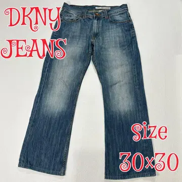 DKNY JEANS 데님 스트레이트 팬츠 블루 30 x 30 멕시코 산