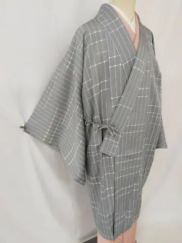 새상품급 순수 실크 이중 기모노 스즈노야 죠나가 도추기