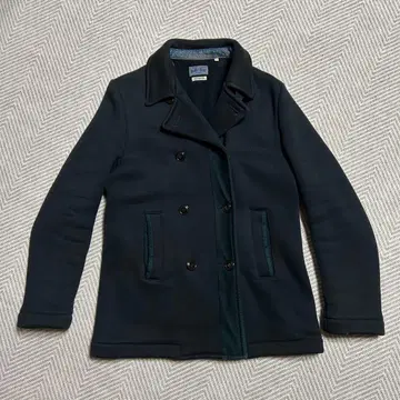 BLUE BLUE JAPAN 네이비 피 코트