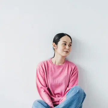 북유럽 생활 잡화점 베이직 니트 울 혼방 핑크 M