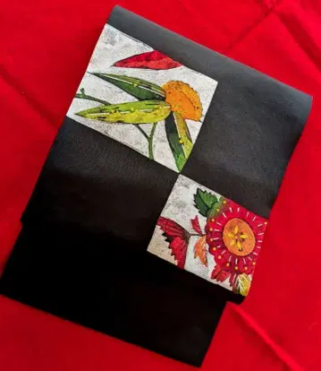 순수 실크 시오제 로케츠 염색 나고야 오비