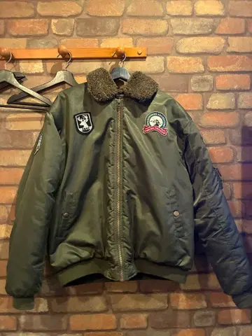 올리브 그린 MA-1 자켓 플라이트 자켓