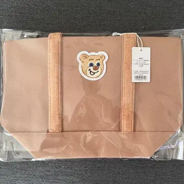 [ 미사용 새상품 ] 페이저 올드 테디 와펜 토트백 베이지 스몰