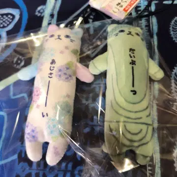 늘어나는 고양이 가마쿠라 세트 수국 & 다이부츠 스트랩 세트