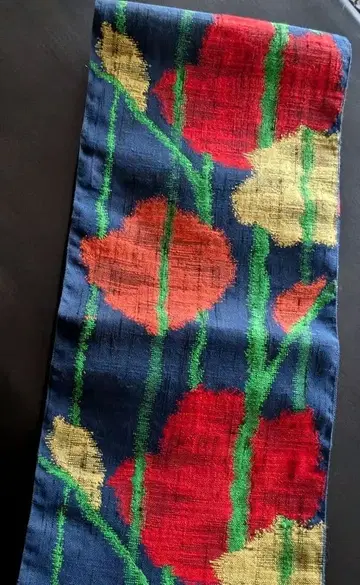 명주 오비 옷감 (나고야 오비 미재단)