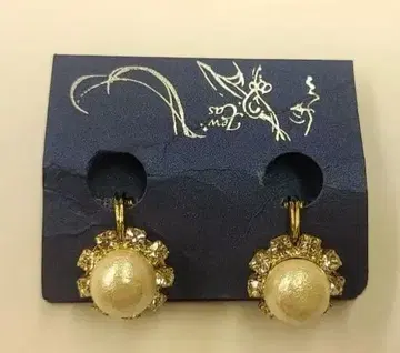 엘레강트 펄 크리스탈 귀걸이