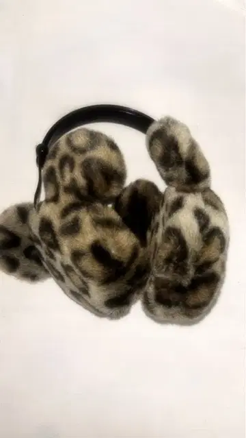 디즈니 레오파드 무늬 귀도리