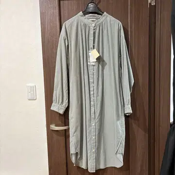 새상품 studio CLIP 가는 코듀로이 셔츠 원피스