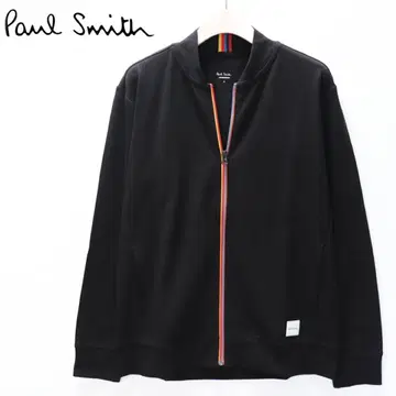 [ 폴스미스 ] 미사용 아티스트 스트라이프 집업 블루종 블랙 M