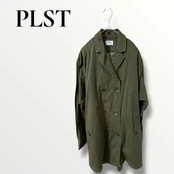 PLST 플라스테 트렌치코트 퀼팅 베스트 포함 카키색