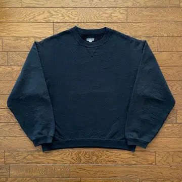 00s JERZEES 맨투맨 앞V 가제트 블랙 무지 M