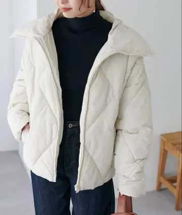 DISCOAT / 다이아 퀼트 패딩 자켓