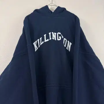 GOTNEYS USA제 후드 부착 후드티 네이비 체크 무늬