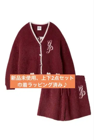 젤라피케 라메 페더 가디건 & 라메 페더 숏팬츠 2세트