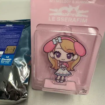 르세라핌 마이멜로디&쿠로미 콜라보 아크릴 키링 사쿠라 마이멜로디