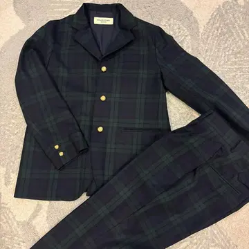 BEAMS BOY 체크 무늬 비즈니스 정장