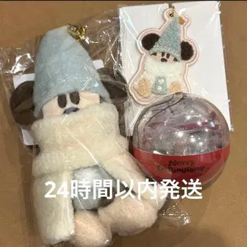 릴린린 인형 배지 키체인 스카이블루 캡슐 토이 바