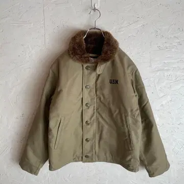 상태 양호 [ YMCLKY ] N-1 덱 자켓 N1 스텐실 SIZE 34