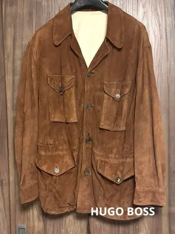 [ 빈티지 ] HUGO BOSS 스웨이드 가죽 자켓
