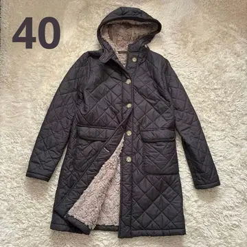 MACKINTOSH 퀼팅 코트 차콜 그레이 40