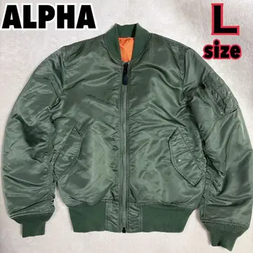 ALPHA INDUSTRIES MA-1 플라이트 자켓 L 카키