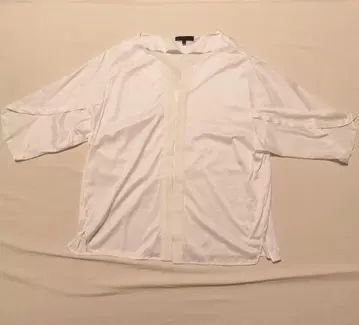 ICB 아이시비 돌먼 슬리브 티셔츠 화이트 무지 루즈핏 L 사이즈 반팔