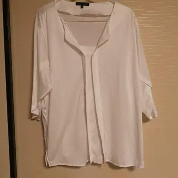 ICB 아이시비 돌먼 슬리브 티셔츠 화이트 무지 루즈핏 L 사이즈 반팔