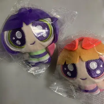 파워퍼프걸 봉제 인형 2체 세트