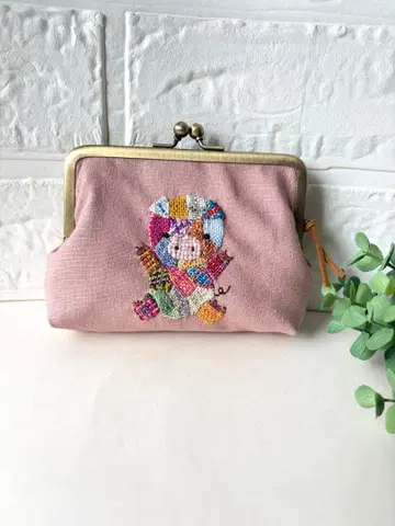 더닝 아기 돼지 모녀 가마구치 지갑