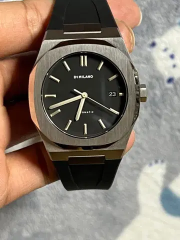 D1 MILANO 자동 와인딩 블랙 손목시계