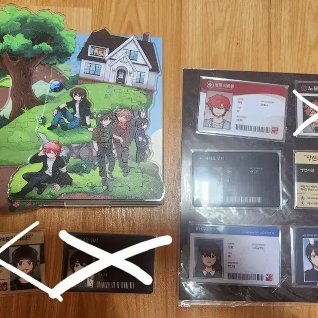 이웃좀 퍼즐 아크릴 스탠드 아이디카드