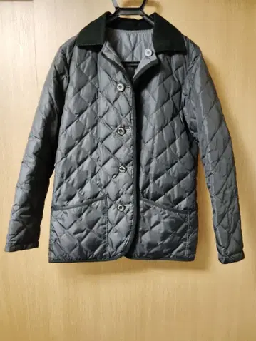 퀼팅 자켓 블랙 그레이 리버서블