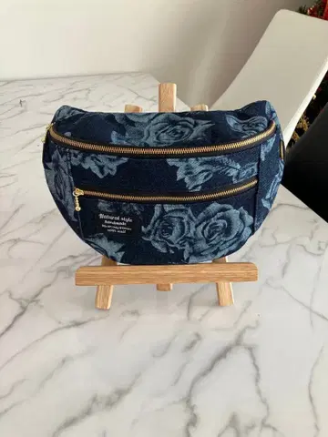 942 꽃무늬 데님 바디백 핸드메이드