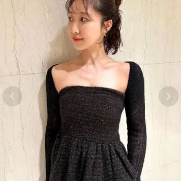 LILY BROWN 볼레로 세트 페플럼 니트