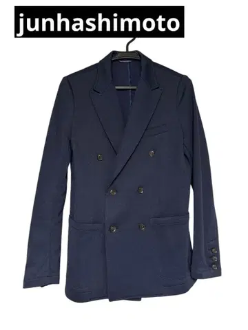 junhashimoto 더블 자켓 네이비 고급 스트레치 사이즈 2