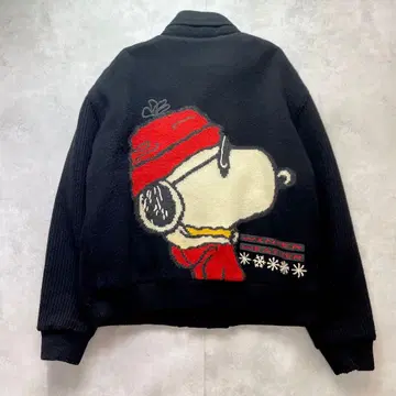 아카이브 까스텔바작 x 스누피 풀 집업 충전솜 블루종 울트라 웜 3XL