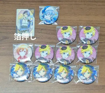 프로세카 감사제 그리팅 카드 아오야기 토야 금박 그리카 캔뱃지