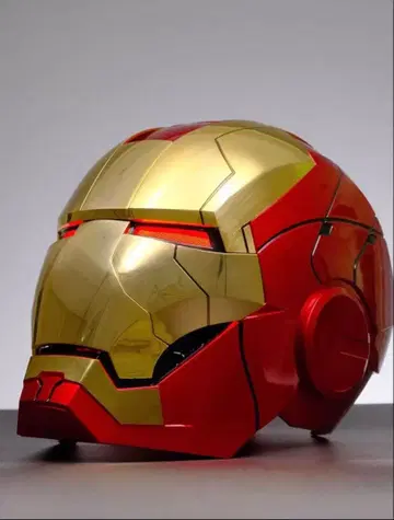 AUTOKING 1/1 아이언맨 마크5 MK5 헬멧 마스크 금