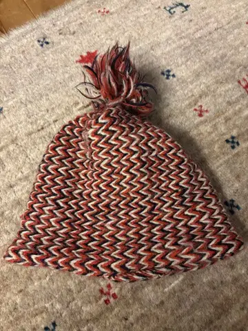 새상품! 45rpm 폼폼 포함 니트 모자 사이즈 2