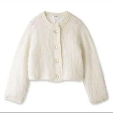 snidel 퍼라이크 니트 자켓