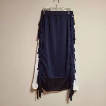 에신타 etsinta 리메이크 게임 프린지 롱 스커트 시어 미사용