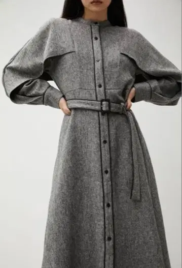 AZUL by moussy 트위드 롱 원피스