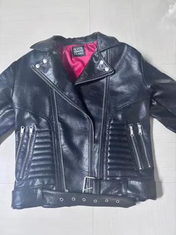 가죽 라이더 자켓 블랙