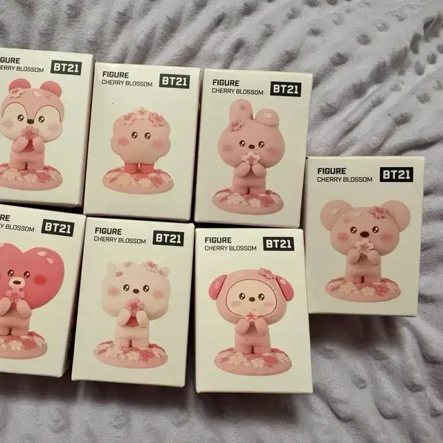 미개봉 BT21(방탄) 체리블라썸 피규어 5cm 일괄