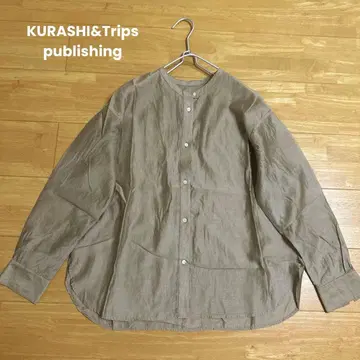 KURASHI&Trips publishing 적당한 비침의 시어 셔츠