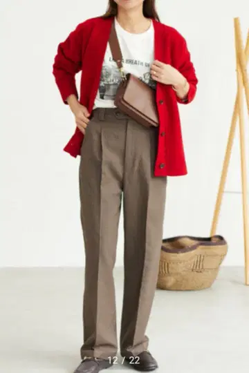 JOURNAL STANDARD relume 체크 와이드 턱 팬츠