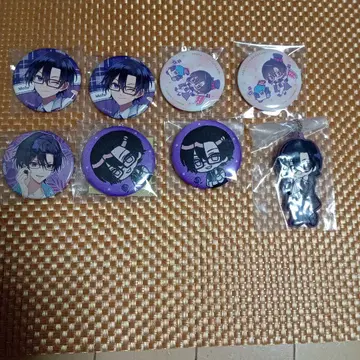 컬러풀 피치 모후쿤 캔뱃지 7개 제일복권 러버 참 세트